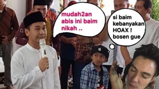 Meme Raditya doakan Baim Wong menikah. [Instagram]