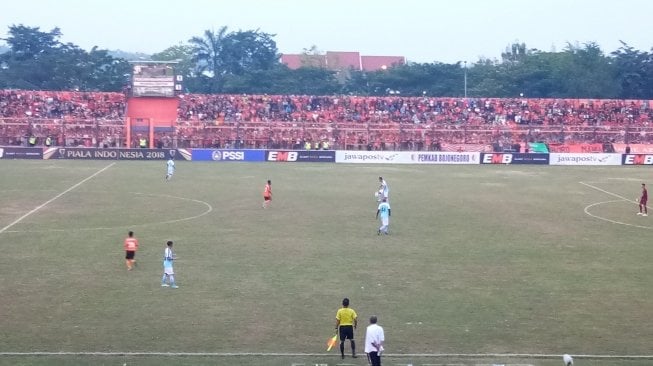 Laga pembuka Piala Indonesia antara Persibo Bojonegoro vs Madura United [Suara.com/Adie Prasetyo]