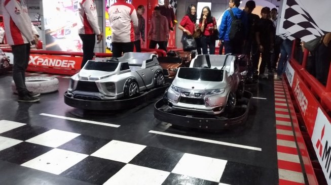 Mitsubishi Xpander di Kidzania Jakarta, Selasa (8/5/2018). [Suara.com/Manuel Jeghesta]