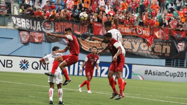 Persija Jakarta menghadapi Home United di leg pertama semifinal Piala AFC zona Asia Tenggara, Selasa (8/5/2018) (dok. Media Persija)