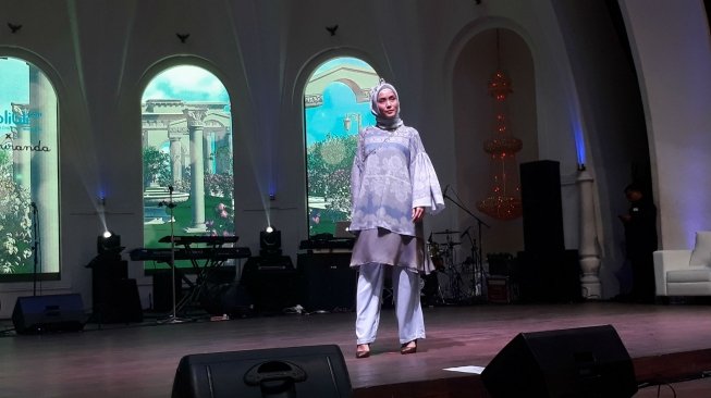 Koleksi Ramadan dari Ria Miranda. (Suara.com/Dinda Rachmawaty)