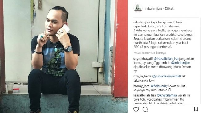 Postingan Mbah Mijan.[Instagram]