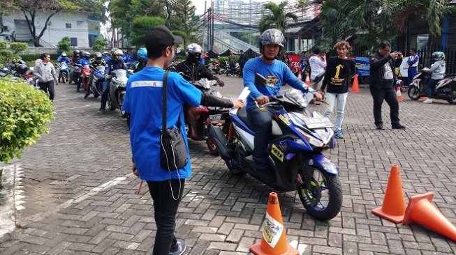 Mini Road Safety Festival (MRSF) 2018, di Jakarta, Sabtu (12/5/2018). [Suara.com/Manuel Jeghesta]