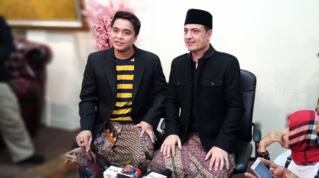 Billy Syahputra dan Sam Aliano (Ferry Noviandi/Suara.com)