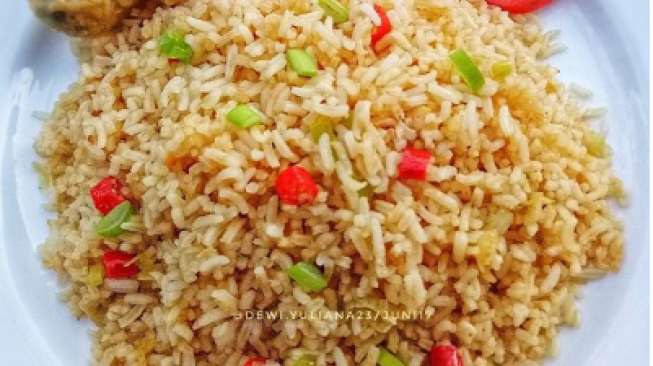 Nasi goreng telur asin. (Instagram/@resep_masakan_indonesia)