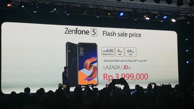 Peluncuran Asus Zenfone 5 di Jakarta, Kamis (17/5/2018). [Suara.com/Aditya Gema Pratomo]