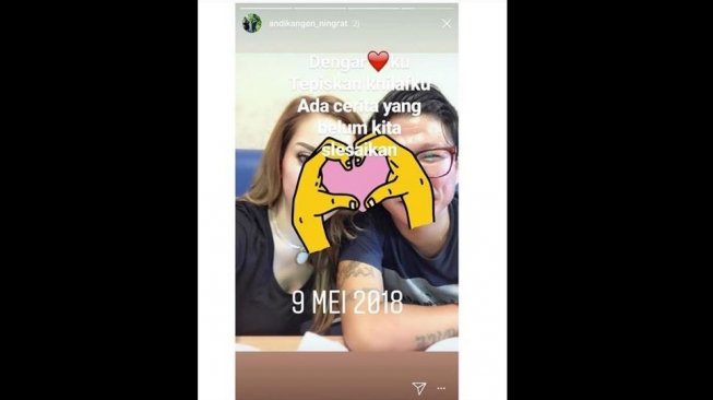 Andika kangen band mesra dengan perempuan cantik (makrumpita/instagram).