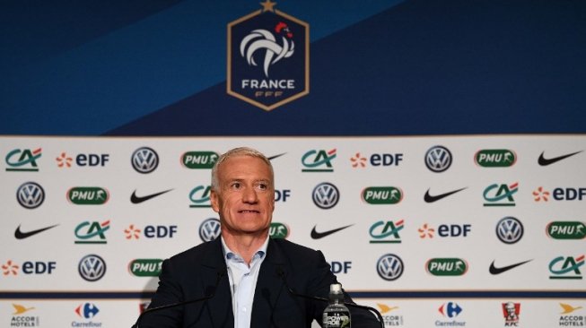 Pelatih Timnas Prancis, Didier Deschamps (FRANCK FIFE / AFP)