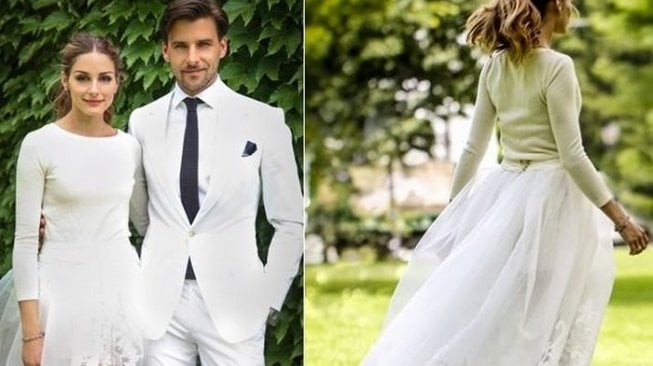 Gaun pengantin Olivia Palermo. (Wonderslist)