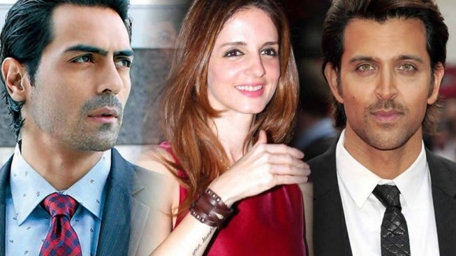 Arjun Rampal sempat digosipkan jadi orang ketiga dalam perceraian Hrithik Roshan dan Sussanne Khan.