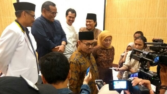 Sudirman Said - Ida Fauziyah di Semarang, Minggu (27/5/2018). [Suara.com/Adam Iyasa] 