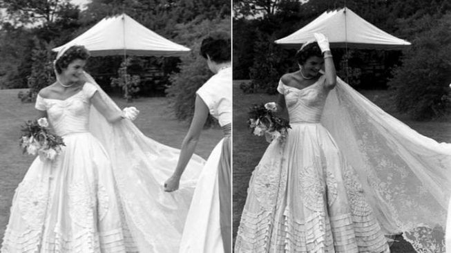 Gaun pengantin Jackie O. (Wonderslist)