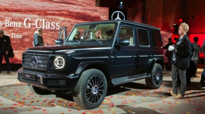 Sebuah Mercedes-Benz G Class dipamerkan di Detroit, Amerika Serikat pada Januari 2018. [Shutterstock]