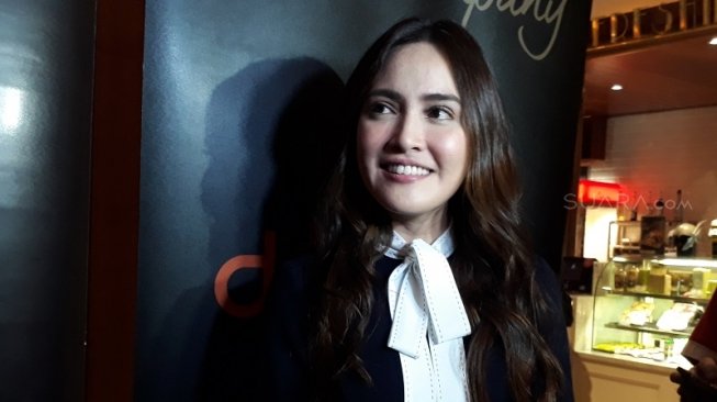 Shandy Aulia saat jumpa pers film Rasuk, Metropole XXI, Menteng, Jakarta Pusat, Senin (28/5/2018) [Suara.com/Ismail]