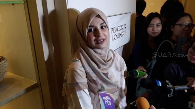 Shireen Sungkar ditemui di Fairmont Hotel, Senayan, Jakarta Pusat, Rabu (30/5/2018) [Suara.com/Sumarni]