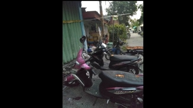 Kebakaran rumah indekos di Surabaya. [Suara.com/Dimas Angga P]