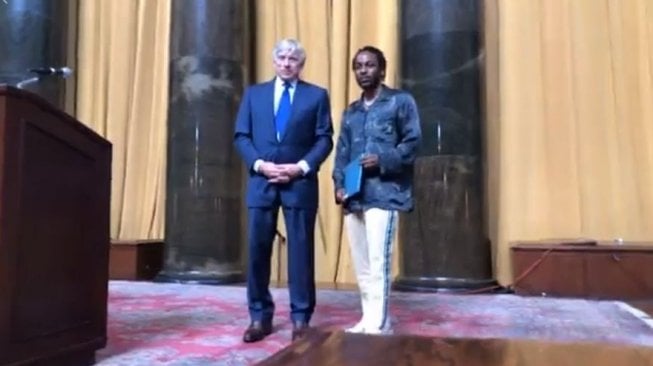 Kendrick Lamar terima Pulitzer 2018 (Facebook Pulitzer)