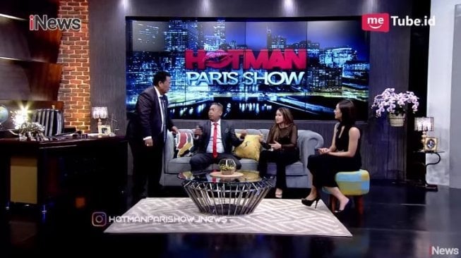 Tukul dan Meggy Diaz di acara Hotman Paris (youtube).