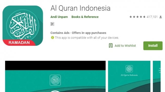 Al Quran Indonesia. [Google Play Store]