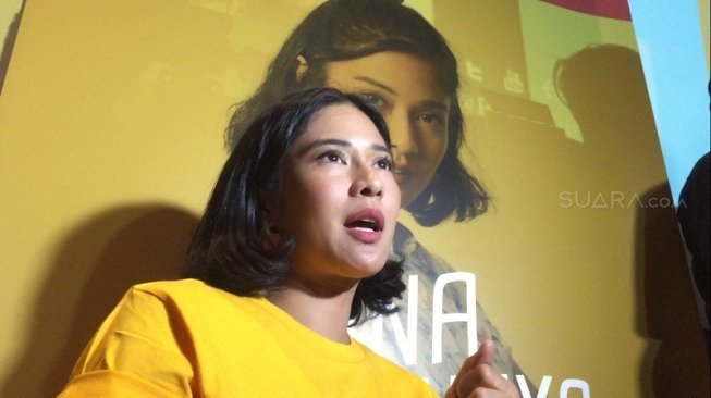 Dian Sastro ditemui di Ecology, Kemang, Jakarta Selatan, Kamis (31/5/2018) [Suara.com/Sumarni]