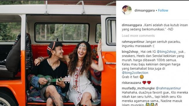 Foto diduga prewed Nadine Chandrawinata - Dimas Anggara (dimsanggara/instagram).