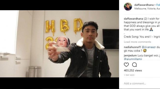 Daffa, kekasih Chelsea Islan (instagram)