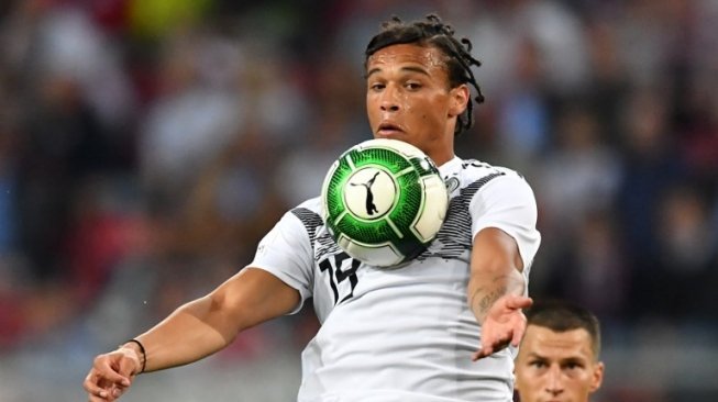 Leroy Sane memperkuat timnas Jerman saat menghadapi Austria di laga persahabatan [AFP]