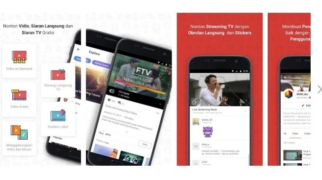 Aplikasi Vidio. [Google Play Store]