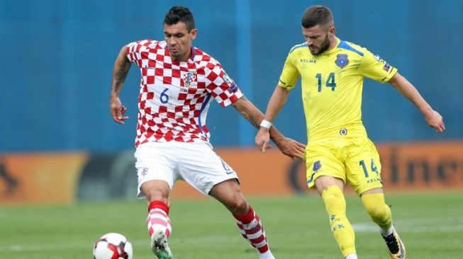 Bek tengah Timnas Kroasia, Dejan Lovren (AFP)