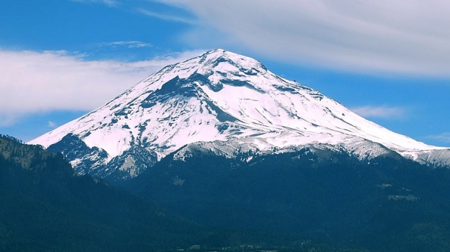 Gunung api Popocatépetl. [Wikipedia]