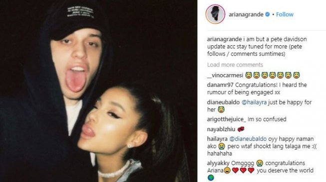 Diam-Diam Suka Pete Davidson, Ariana Grande Ngarep Dinikahi