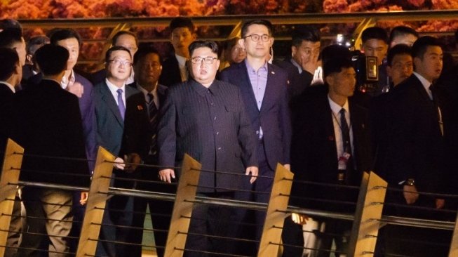 Kim Jong Un tur keliling Singapura. [AFP]