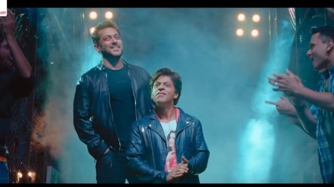 Shahrukh Khan dan Salman Khan di film Zero. (Instagram)