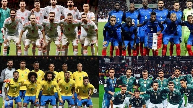 Inilah 4 Tim Favorit Juara Piala Dunia Versi FIFA