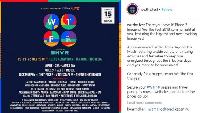 We The Fest 2018 (@we.the.fest/instagram)