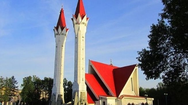 Masjid Agung Madrasah Lala Tulip di Rusia. (tourasia.id)