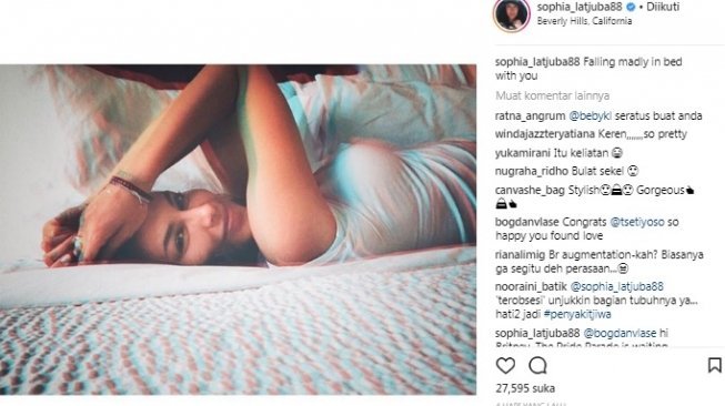 Bikin Kaget, Begini Hasil Jepretan Selfie Sophia Latjuba!