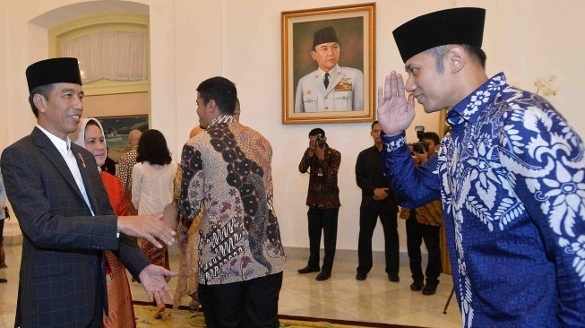 Lebaran ke Istana Bogor, AHY Bawa Salam dari SBY untuk Jokowi