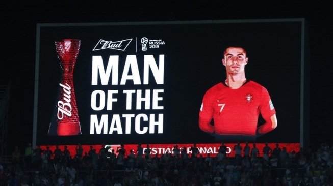 Ronaldo Man of the Match di Laga Portugal vs Spanyol