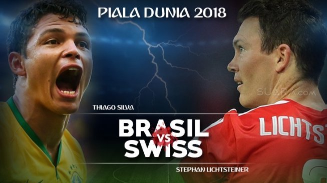 Prediksi Brasil vs Swiss di Grup E Piala Dunia 2018