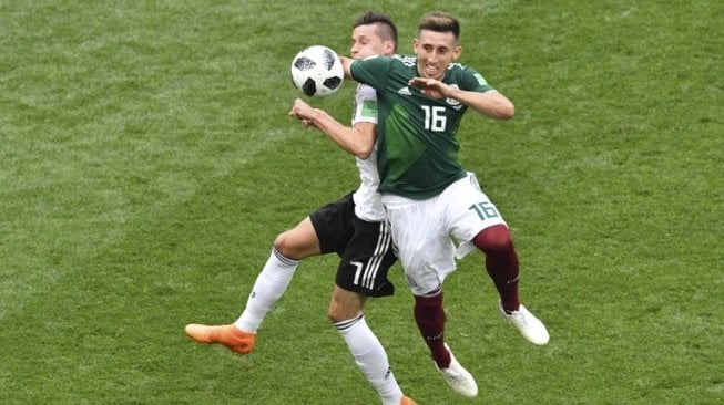 Babak Pertama, Jerman Tertinggal 0-1 dari Meksiko