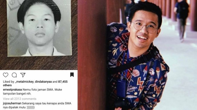 Kolase Joshua dan instagram Ernest Prakasa (instagram).