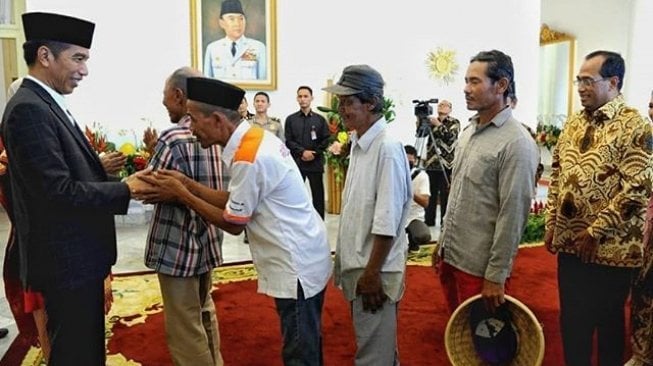 Presiden Jokowi halal bihalal di Istana Bogor, Jumat (15/6/2018). (Sumber: Instagram)