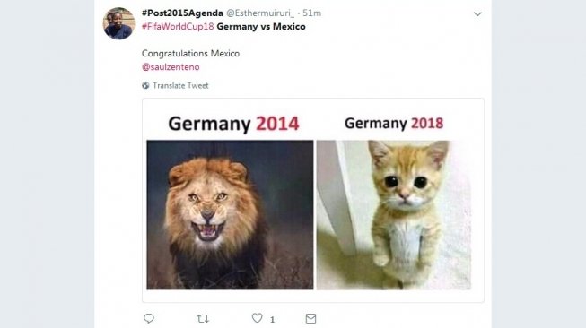 Simak Deretan Meme Lucu Usai Jerman Dikalahkan Meksiko