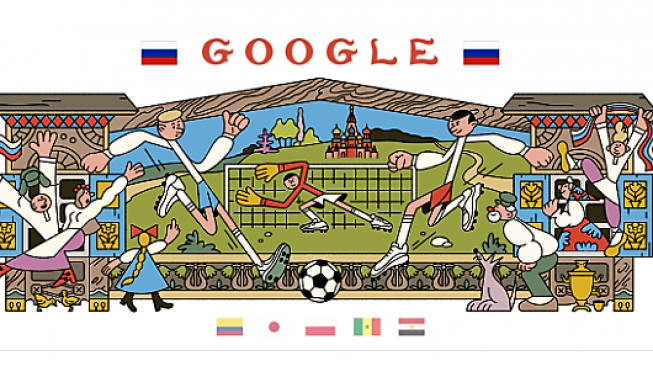 Siapa Saja Seniman Doodle di Hari ke-6 Piala Dunia 2018?