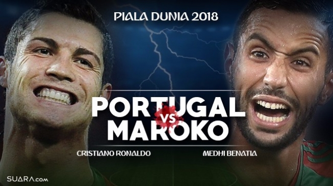Prediksi Portugal vs Maroko di Grup B Piala Dunia 2018