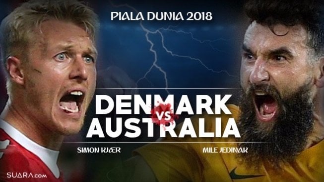 Prediksi Denmark vs Australia di Grup C Piala Dunia 2018