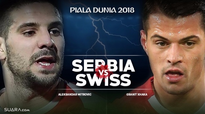 Prediksi Serbia vs Swiss di Grup E Piala Dunia 2018