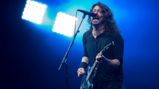 Dave Grohl di Glastonbury Festival, Inggris 24 Juni 2017 (Oli SCARFF / AFP).