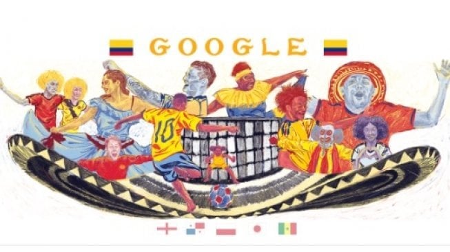 Google Doodle Piala Dunia hari ke-11. [Google]